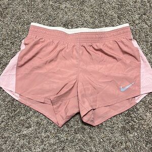 Pink Nike drift shorts